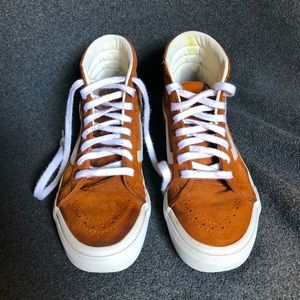 LAST CHANCE!!! Vans Hi Top Rust Orange/Brown Suede